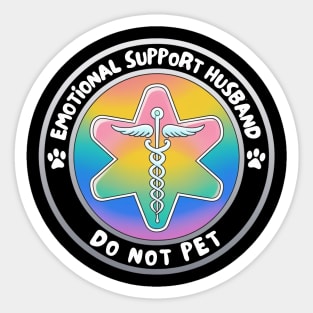 Emotional-Support-Husband-Do-Not-Pet Sticker